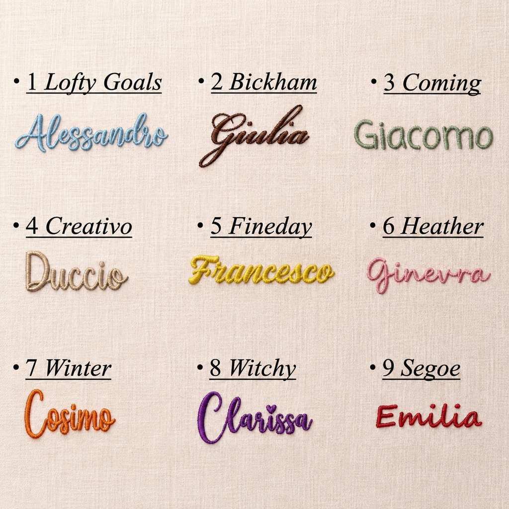 T-Shirt o body personalizzata con ricamo nome o frase